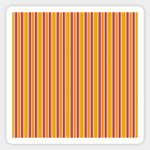 Orange and pink stripes Magnet by Playfulfoodie